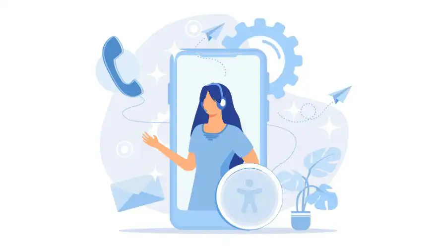 Graphic depicting support